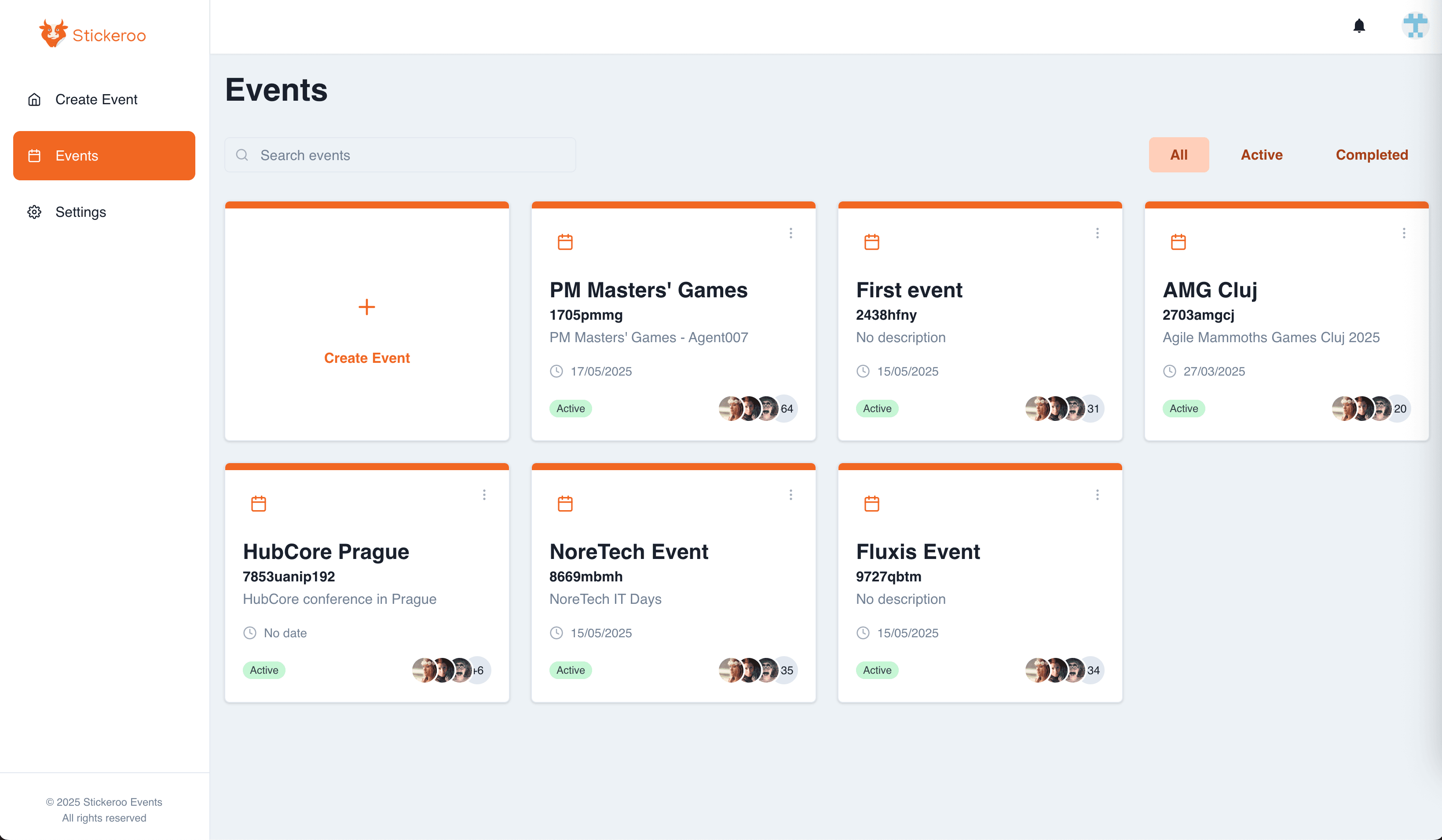 Admin dashboard preview