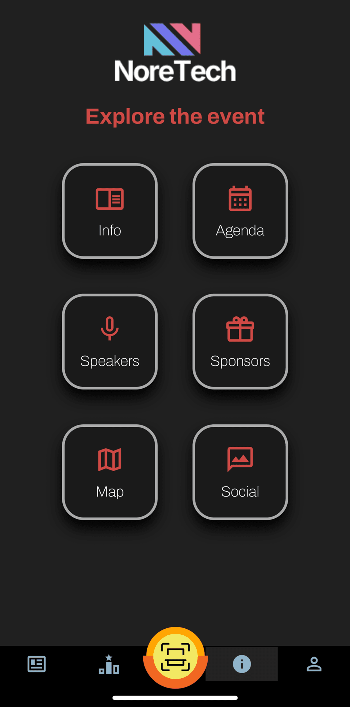 Stickeroo app welcome screen with logo